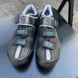 Women's Bontrager Black and‎ Blue Cycling Biking Shoes Size 40